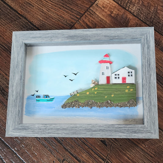 Lighthouse Shadow Box 5x7