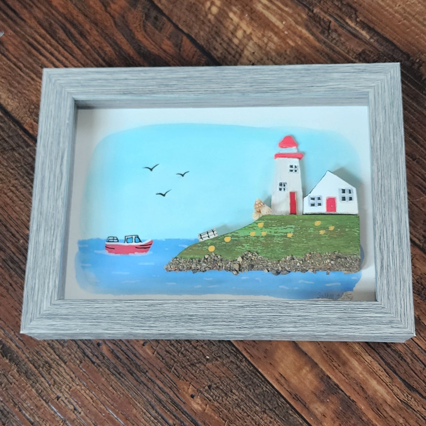 Lighthouse Shadow Box 5x7