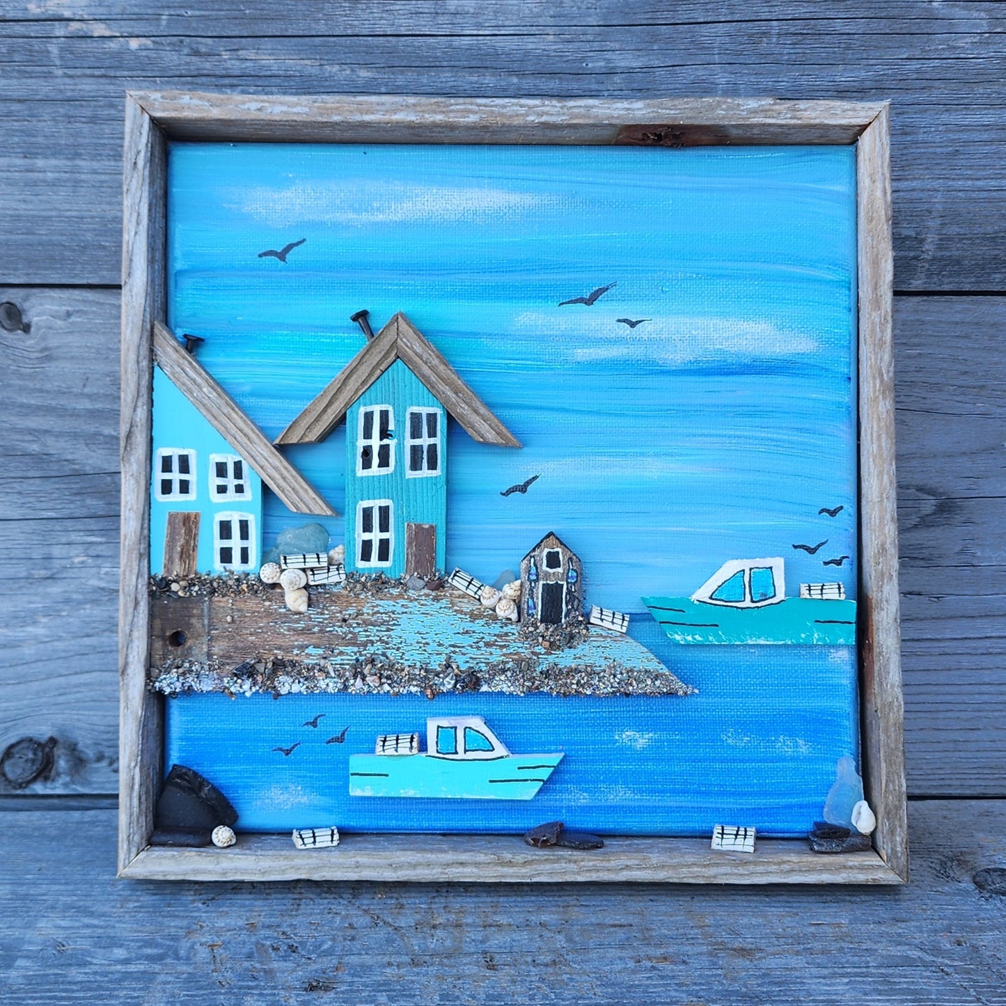 Blue Days Village Frame