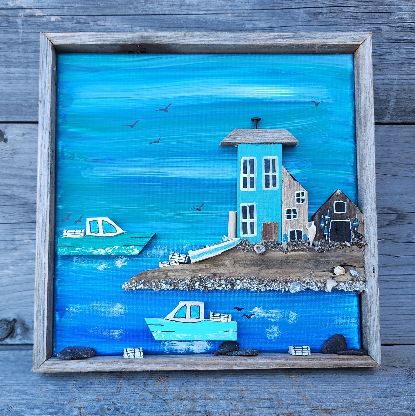 Blue Days Village Frame