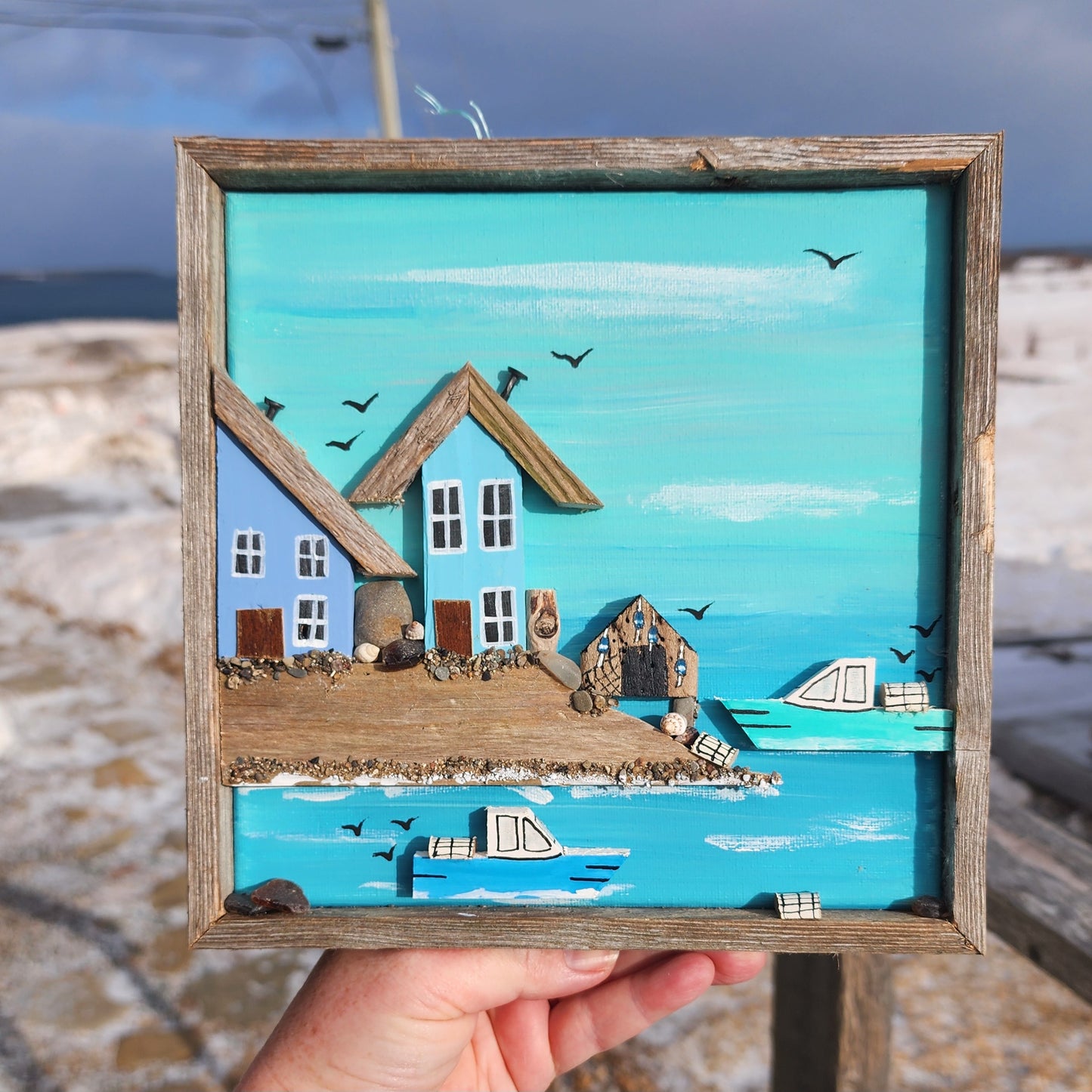 Blue Days Village Frame